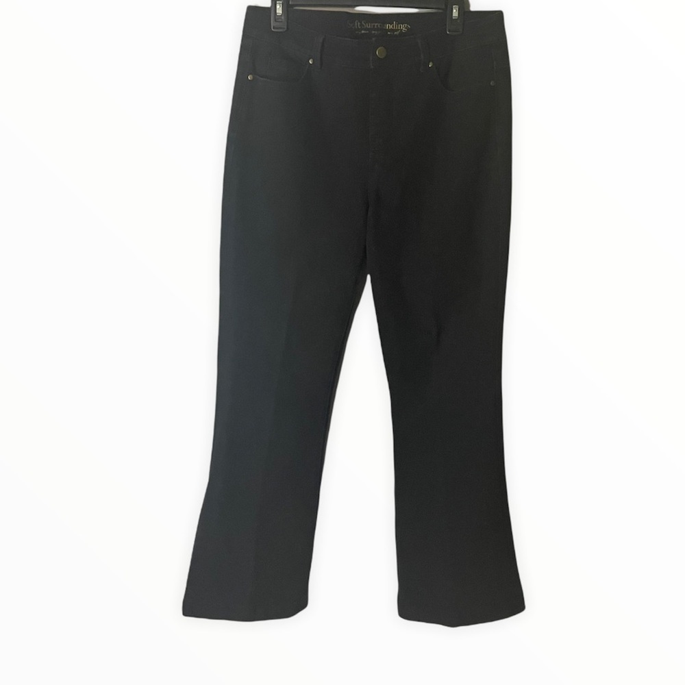 Soft Surroundings Women’s High Rise Black Bootcut Jeans Size Medium